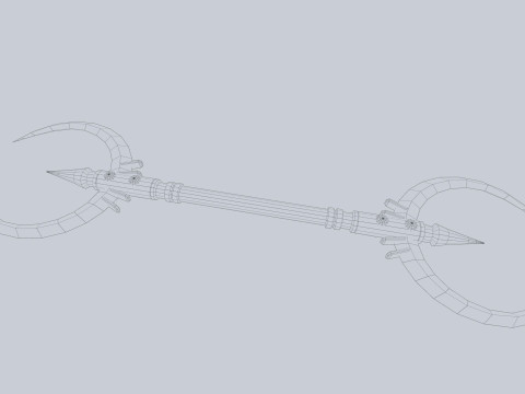 Dark fantasy weapon Modelo 3D