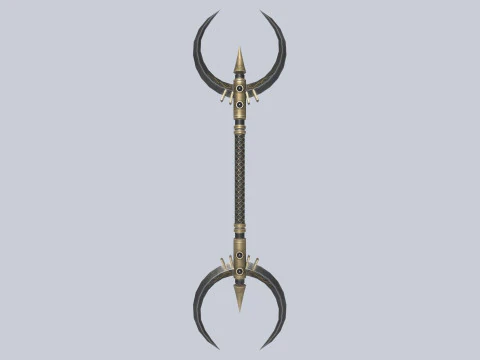 Dark fantasy weapon 3D Model