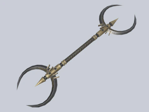 Dark fantasy weapon 3D Model