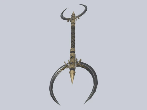 Dark fantasy weapon 3D Model