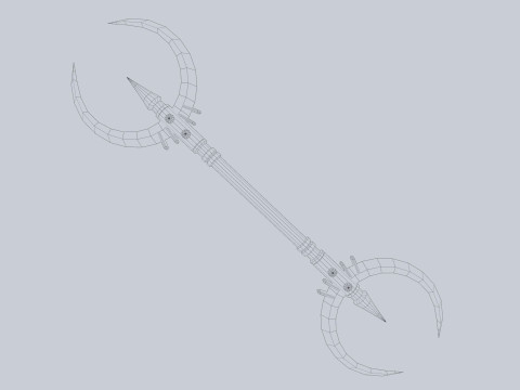Dark fantasy weapon Modelo 3D