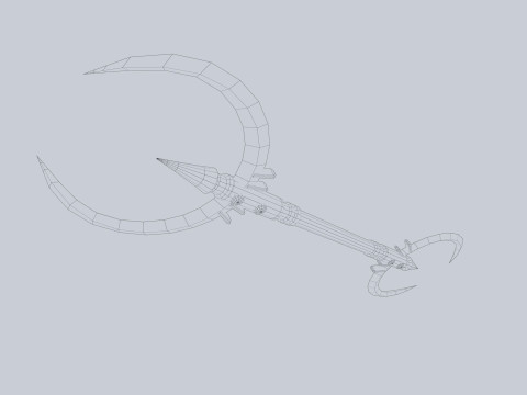 Dark fantasy weapon Modelo 3D