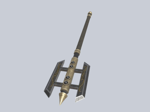 Dark fantasy weapon 3D Model