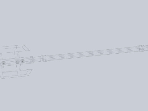 Dark fantasy weapon 3D Model