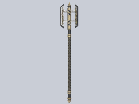 Dark fantasy weapon 3D Model