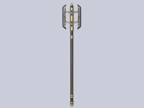 Dark fantasy weapon 3D Model