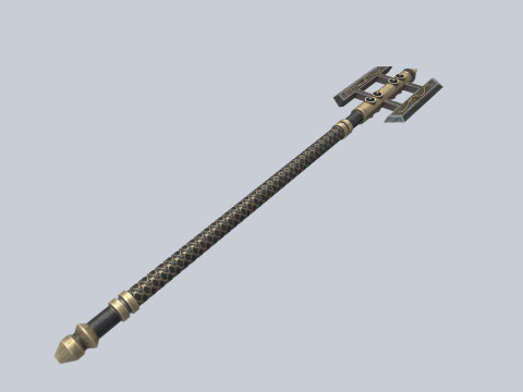 Dark fantasy weapon 3D Model