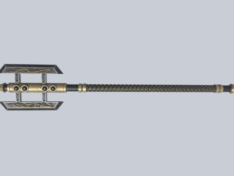 Dark fantasy weapon 3D Model