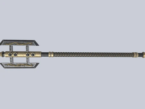 Dark fantasy weapon 3D Model