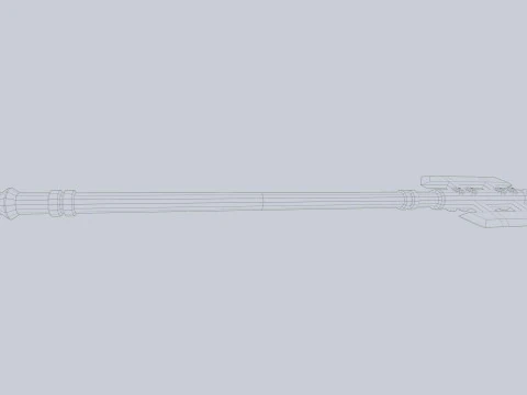 Dark fantasy weapon 3D Model