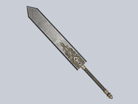 Dark fantasy weapon Modelo 3D