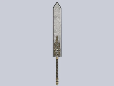 Dark fantasy weapon 3D Model