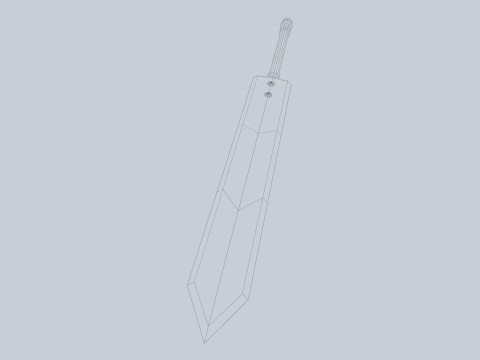 Dark fantasy weapon 3D Model