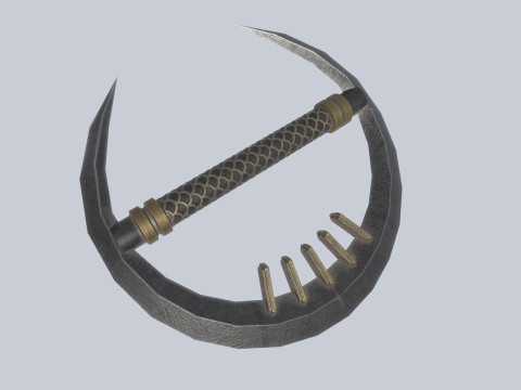 Dark fantasy weapon 3D-Modell