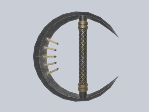 Dark fantasy weapon 3D-Modell
