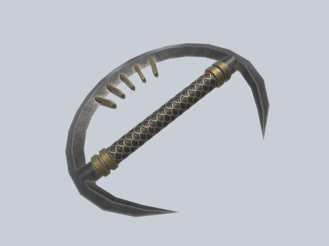 Dark fantasy weapon 3D-Modell