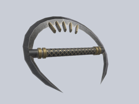 Dark fantasy weapon 3D-Modell