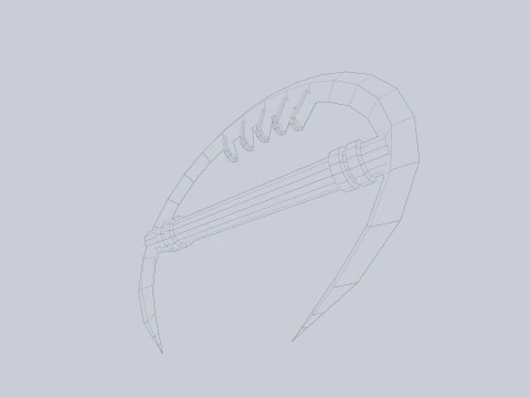 Senjata fantasi gelap Model 3D