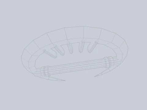 Senjata fantasi gelap Model 3D