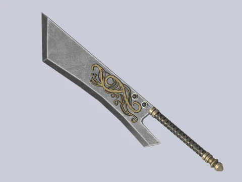 Dark fantasy weapon collection 3D Model