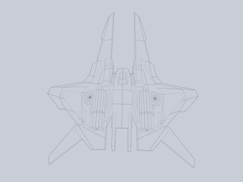 Low poly spacecraft 3D मॉडल