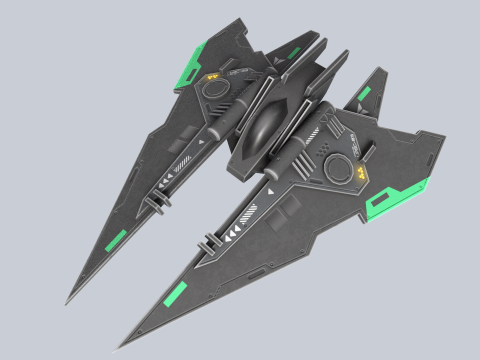 Low poly spacecraft Modelo 3D
