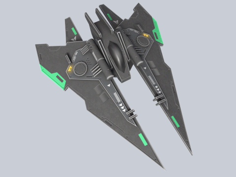 Low poly spacecraft Modelo 3D