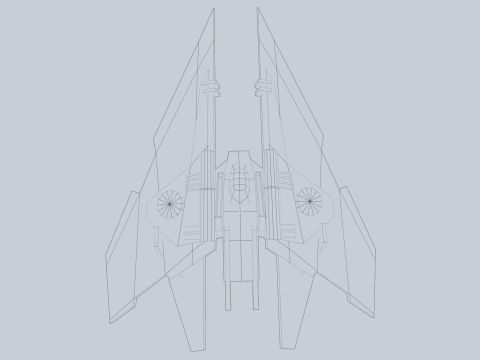 Low poly spacecraft Modelo 3D