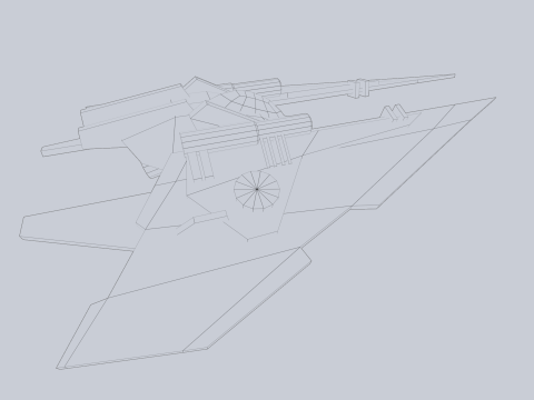Low poly spacecraft Modelo 3D