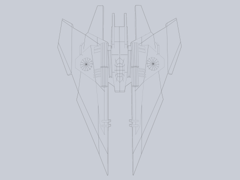 Low poly spacecraft Modelo 3D