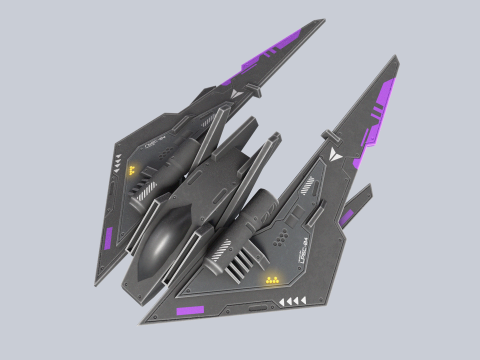 Low poly spacecraft Modelo 3D