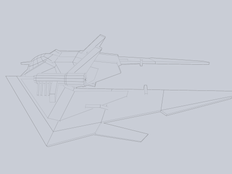 Low poly spacecraft 3D 模型