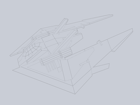 Low poly spacecraft 3D 模型