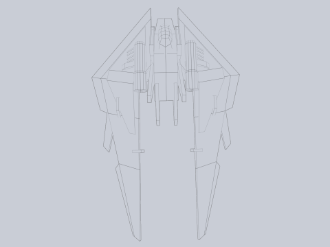 Low poly spacecraft 3D 模型