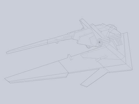 Low poly spacecraft 3D 模型