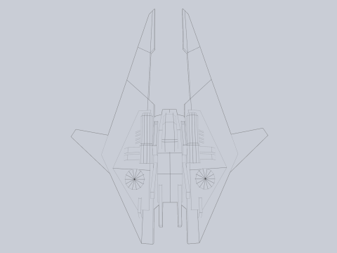 Low poly spacecraft Model 3D