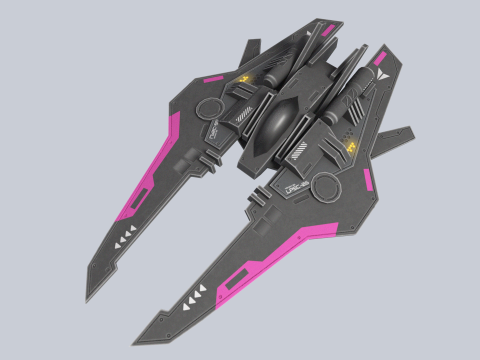 Low poly spacecraft Modelo 3D