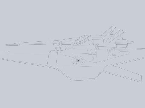 Low poly spacecraft Modelo 3D