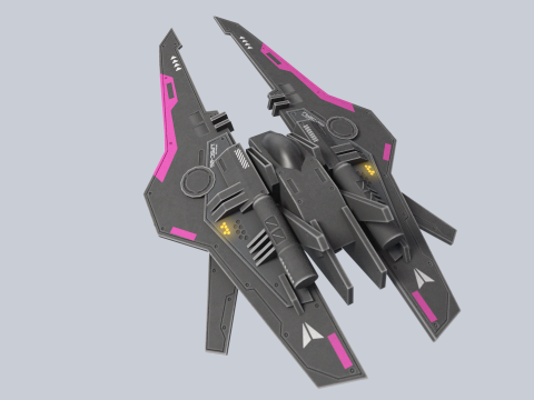 Low poly spacecraft Modelo 3D