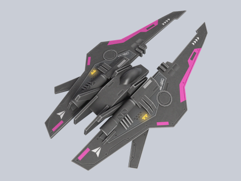 Low poly spacecraft Modelo 3D