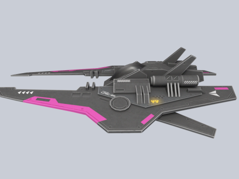 Low poly spacecraft Modelo 3D