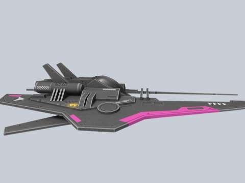 Low poly spacecraft Modelo 3D