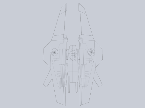 Low poly spacecraft Modelo 3D
