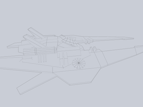 Low poly spacecraft Modelo 3D