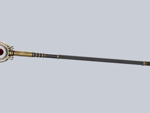 Sacred staff 3D Model