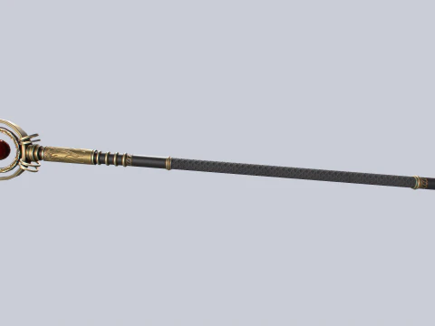 Sacred staff 3D Model