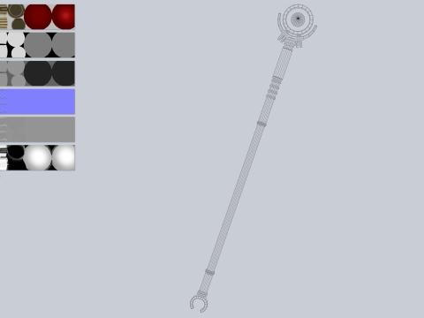 Sacred staff 3D Model