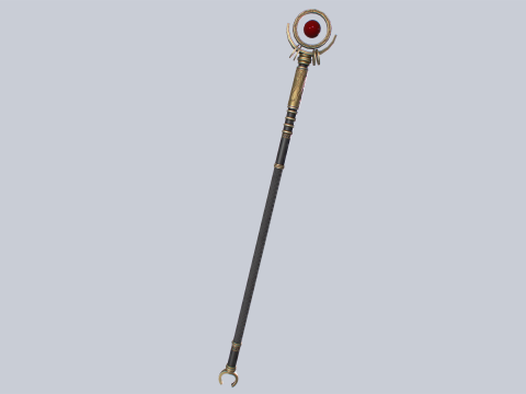 Sacred staff 3D Model