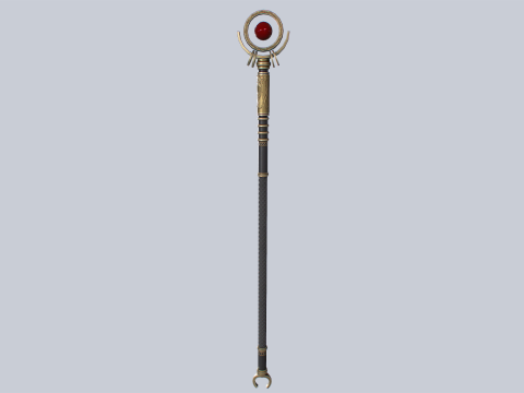 Sacred staff 3D Model