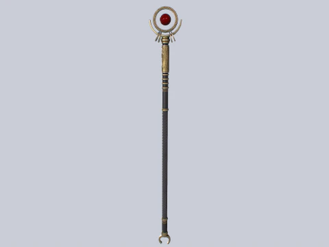 Sacred staff 3D Model